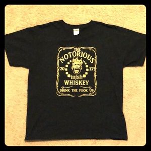 Conor McGregor Irish Whiskey Shirt adult L